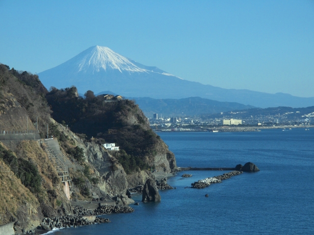 富士山と駿河湾