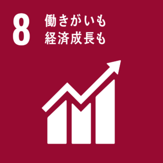 SDGsロゴ 8 働きがいも経済成長も